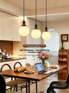DGY | Vintage Style French 3-Headed Walnut Wood Chandelier