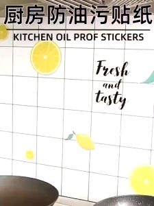 Stiker Dapur Anti Panas dan Air Motif Marmer/Gaya Internasional Glossy Aluminium Foil