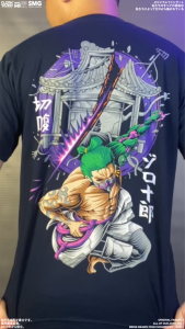 CLOWOR Roronoa Zoro Seppuku Cyberpunk Ver. One Piece Anime T-Shirt