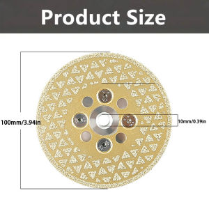 M14 M10 Diamond Grinding Wheel Saw Blade Cutting Disc For Sharpener Porcelain Tile Marble Granite Diameter 80 100mm Angle 1 PC