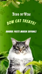 Bite of Wild Creamy Treats 4x15gr Camilan Kucing Rasa AyamKelinciSalmon Menambah Nafsu Makan Snack Kucing