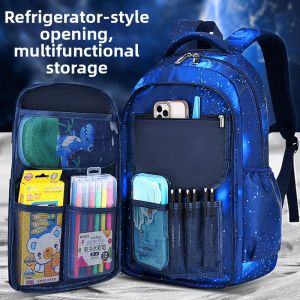Spine-protecting Lightweight Large-capacity Waterproof Backpack for Boys