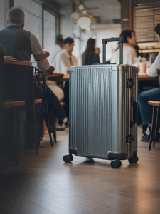 MINGLV | Aluminum Magnesium Alloy Carry-On Suitcase 20 Inch