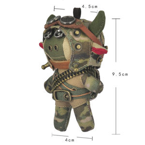 Original Steam Sprite Creative Keychain Camouflage Bullet Chain Version Little Cute Bull Marine Corps Key Holder Festival Gift