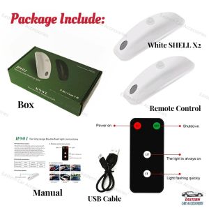 2pcs Mounted Laser Cannon Fog Warning Light Strong Green Anti-Collision Lamp Automotive Roof Laser