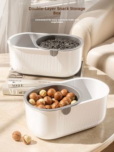MEIZHUFU | Snack Storage Box Double Layer