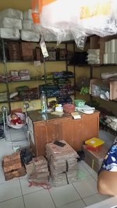 paperbag batik sedang isi 50 pcs ukuran 21x16x5 cm