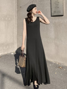 Tall Long plus Size Shift Dress Womens Summer K-style Modal Sleeveless Dress Loose Slim Fit A- line Dress