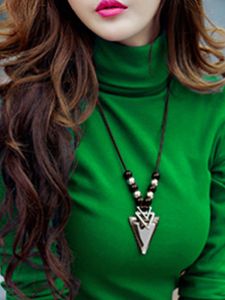 Green Fleece Lined Long Sleeve Womens Base Shirt Comfortable Korean Style Spring Autumn Ladies Warm T-Shirt Upper Body Women