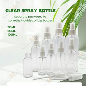 Transparent Plastic Spray Bottle 30/50/100ML for Alcohol Atomizer Cosmetics Travel 30/50/100ML