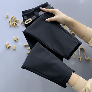 High Waist Straight Leg Suit Pants for plus Size Women Casual Lightweight Summer Trousers Female High Waist Office Style OL Fashion