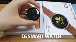 C6 นาฬิกา Smart Watch แท้ สมาร์ทวอทช์ กันน้ำวัดชีพจร นาฬิกาวัดหัวใจ นาฬิกาวัดความดัน วัดชีพจร สำหรับ Android IOS เครื่องศูนย์ไทย พร้อมส่ง
