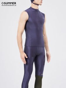 OS New Mens Swimming Suit Sleeveless Surfing Dry Fast Large Size Surf Clothes Slimming Diving Suit Swimming Wear Casual Style