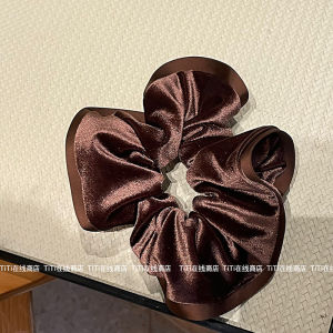 Black Velvet Simple Large Hair Ties Womens 2024 New High-End Hair Bands Hair Elastics Hair Flowers Hair Accessories