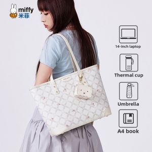 Miffy | Large Capacity Commuter Plaid Tote Bag For Women