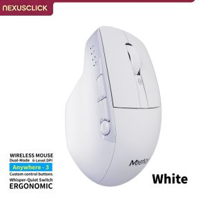 NexusClick Silent Wireless Gaming Mouse9 Programmable Custom ButtonsAdjustable DPIType-C Rechargeable Ergonomic Computer Mice