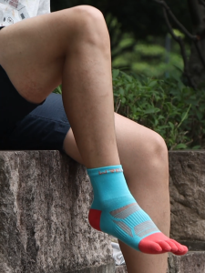 WRELS Sports Socks Five-Finger Colored Mid-Calf Pure Cotton Sweat-Absorbing #WZ1013