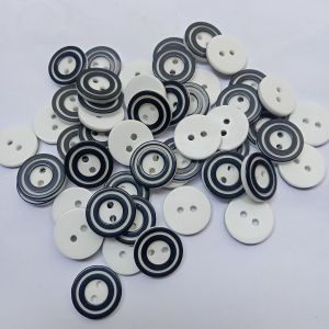 ISI 144pcs KANCING BAJU/ MOTIF OREO/BELANG UKURAN 13mm/15mm