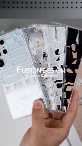 Ringke Fusion Design Compatible with [Samsung Galaxy S25 Plus] Case Cover Transparent Hard Back Soft Flexible TPU Bumper Scratch Resistant Natural Form S25 Plus Back Cover
