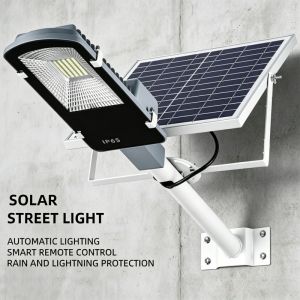 High Brightness LED Solar Street Light Automatic Sensing IP65 Waterproof Outdoor Garden Courtyard Square Parking Lot Lighting