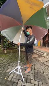 [COD] Payung Jualan 52 inch Diameter 280 cm Rangka Fiber Kuat