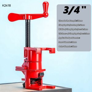 Wood Gluing Pipe Clamps Clamp Set 1/2 3/4 Wood Gluing Pipe Clamp Set Pipe Clamp Set For Woodworking Fit 3/4 Threaded Pipes