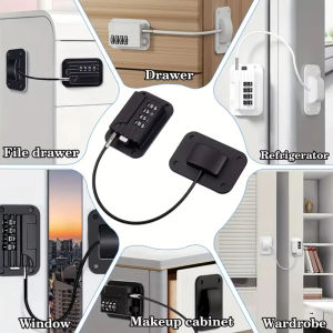 Password Baby Safety Door Window Lock Key for Children Kids Home Security Protection Baby Care Cabinet Refrigerator Locks Drawer