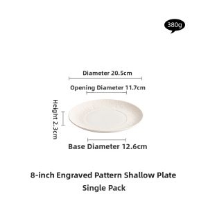 YOGEHOME | Home Dinner Plate Ceramics Shallow Plate