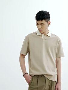 Ready Stock! Mens Minimalist Cotton PoloSummer Short-sleeved Simple All-match Casual Collar Polo T Shirt Men Lelaki Berkolar