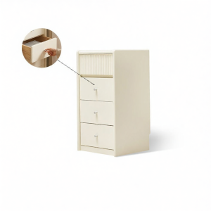 YUANSHI YUANSU | Cream Style Wooden Drawer Cabinet
