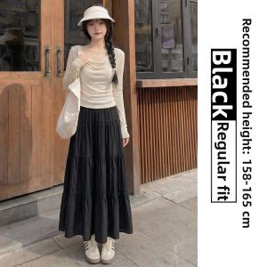 YAYANGREN | Plus Size Loose Fitting White Tiered Skirt