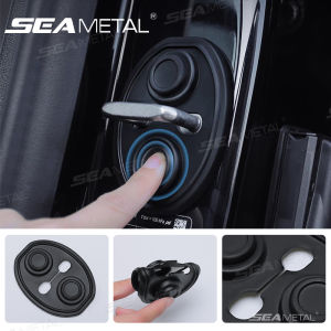 Seemetal 4 chiếc đệm bảo vệ chống va chạm bằng silicon đệm sốc im lặng cửa xe khoá cửa ô tô đệm giảm chấn cửa câm
