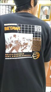 T-Shirt Betawi /Kaos Betawi | Kaos budaya Betawi bahan Catton Combed 24s