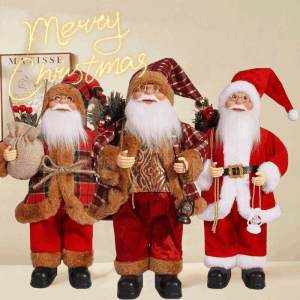 Big Santa Claus Doll Christmas Decorations New Year Home Room Decoration Kids Gift 2025 Navidad Christmas Tree Ornaments