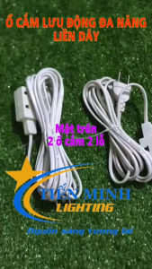 Ổ Cắm Đa Năng Liền Dây Ổ Cắm Nối Lưu Động Dài 3m - 5m Tiện Lợi Dễ Sử Dụng