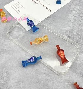 Đồ Chơi Nhà Búp Bê Miniature Cream Cheese Mobile Phone Case Material Bottle Scenarios Model Plastic Home Living Scene Toys
