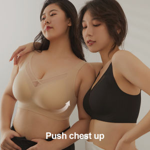 INTIMA Seamless Plus Size Beautiful Back Jelly Bra For Women Sports Bras With Remove Padded Full Cup Push Up Underwear