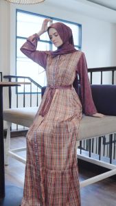SHEIBU - Prisha Dress Gamis Wanita - Baju Muslim Wanita