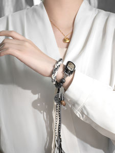 New Chinese Style Woven Xiaomi Band 6 NFC Version Smartwatch Strap Compatible with Xiaomi Mi Band 8 9 Twin Ghost Mountain Design