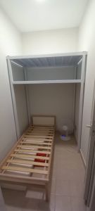 Helper room bed top storage shelf customize singapore