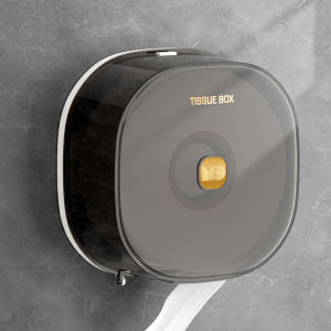 Tissue Box Large Roll Paper Box Wall-Mounted Toilet Dedicated Hotel Toilet Public Chart Drum Large Plate Toilet Paper Box