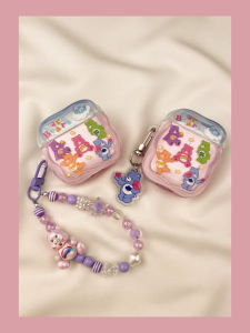 Cute Star Rainbow Bear AirPods Protective Case Wireless Bluetooth  Earphone Cover Soft TPU Second Generation Third Generation Fourth Generation