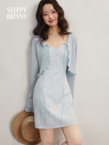 V-Neck Halter Summer Dress Slim Waist