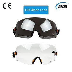 Built-in Safety Goggles Replacement Accessories for CR06 CR08 Safety Helmet HD Visor With ANSI and CE Certification