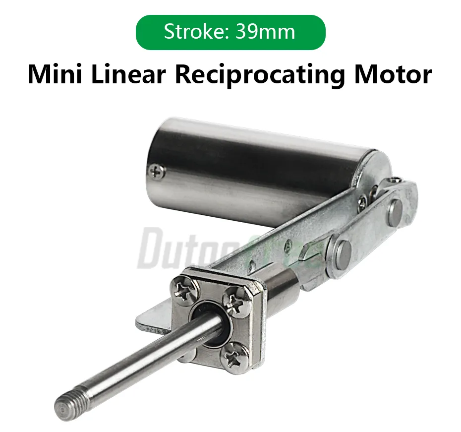 Linear Actuator Motor Stroke 39mm Mini Telescopic Linear Actuator Motor  Upgrade Reciprocating Shaft All Metal Body 30-270 times | Lazada
