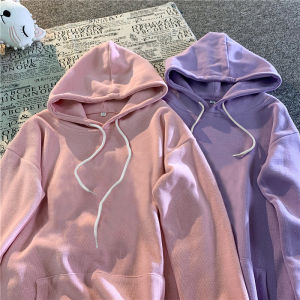 Pure Color Hooded Sweatshirt: A Must-Have Early Autumn New Arrival in Korean & Harajuku Style