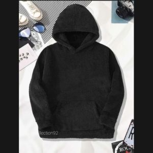 sweater hoodie sherpa pria polos bulu premium murah model kekinian trendy