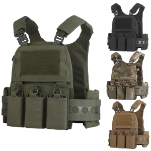 Tactical Vest Ferro Plate Carrier V5 FCPC Hunting Airsoft Vest Body Armor Portable MOLLE Systems Triple Magazine Pouch