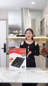 BẾP HỒNG NGOẠI CƠ SUNHOUSE SHD6011 - Công suất 2000W Phím bấm tiếng Việt Không kén nồi