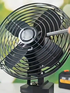 6‑in‑1 Lithium Battery Rechargeable Fan 8‑Inch Powerful Desktop Foldable Fan 45000mAh Large Capacity Battery 90°‑135° Adjustable Tilt Angle Up To 99 Hours Long Battery Life Multi‑Purpose High‑Power Portable Electric Fan For Home Office Outdoor Camping Use